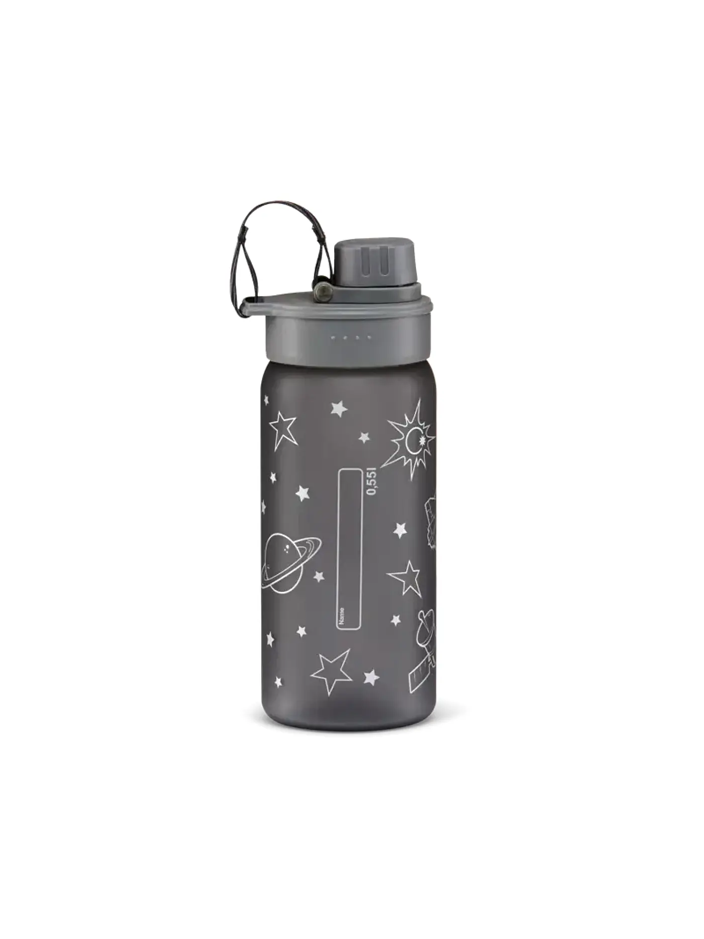 ERGOBAG | Trinkflasche Weltall | grau